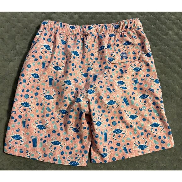 Peter Millar Seaside Collection Mens Swim Trunks Crabs Print Elastic Waist M - Picture 3 of 5